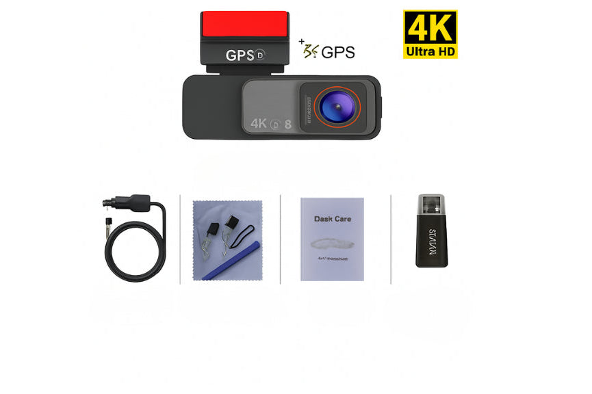 Caméra Voiture 4K WiFi avec GPS