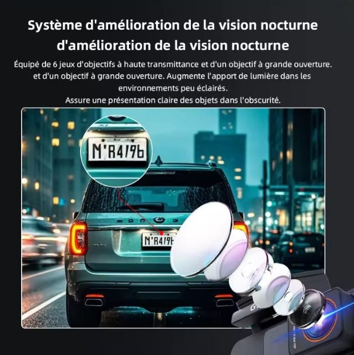 Caméra Voiture 4K WiFi avec GPS
